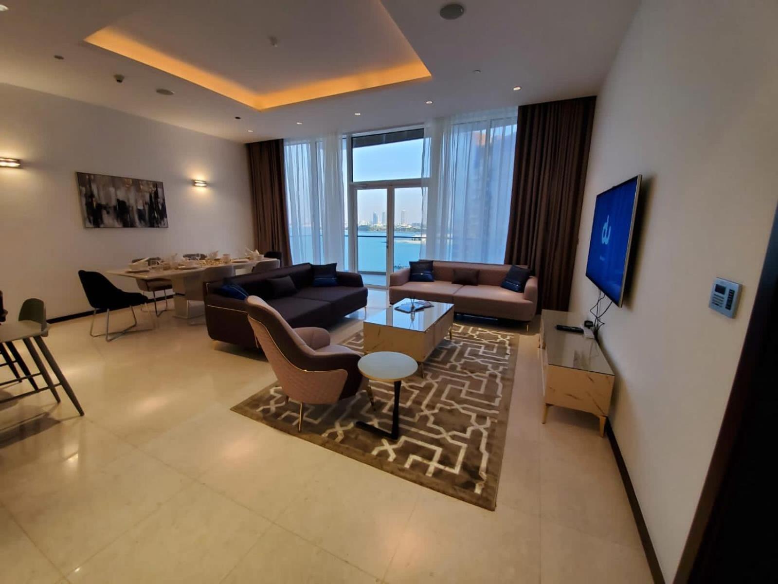 Apartment Palm Jumeirah Tiara Ruby 1king And 2 Sofa Beds *