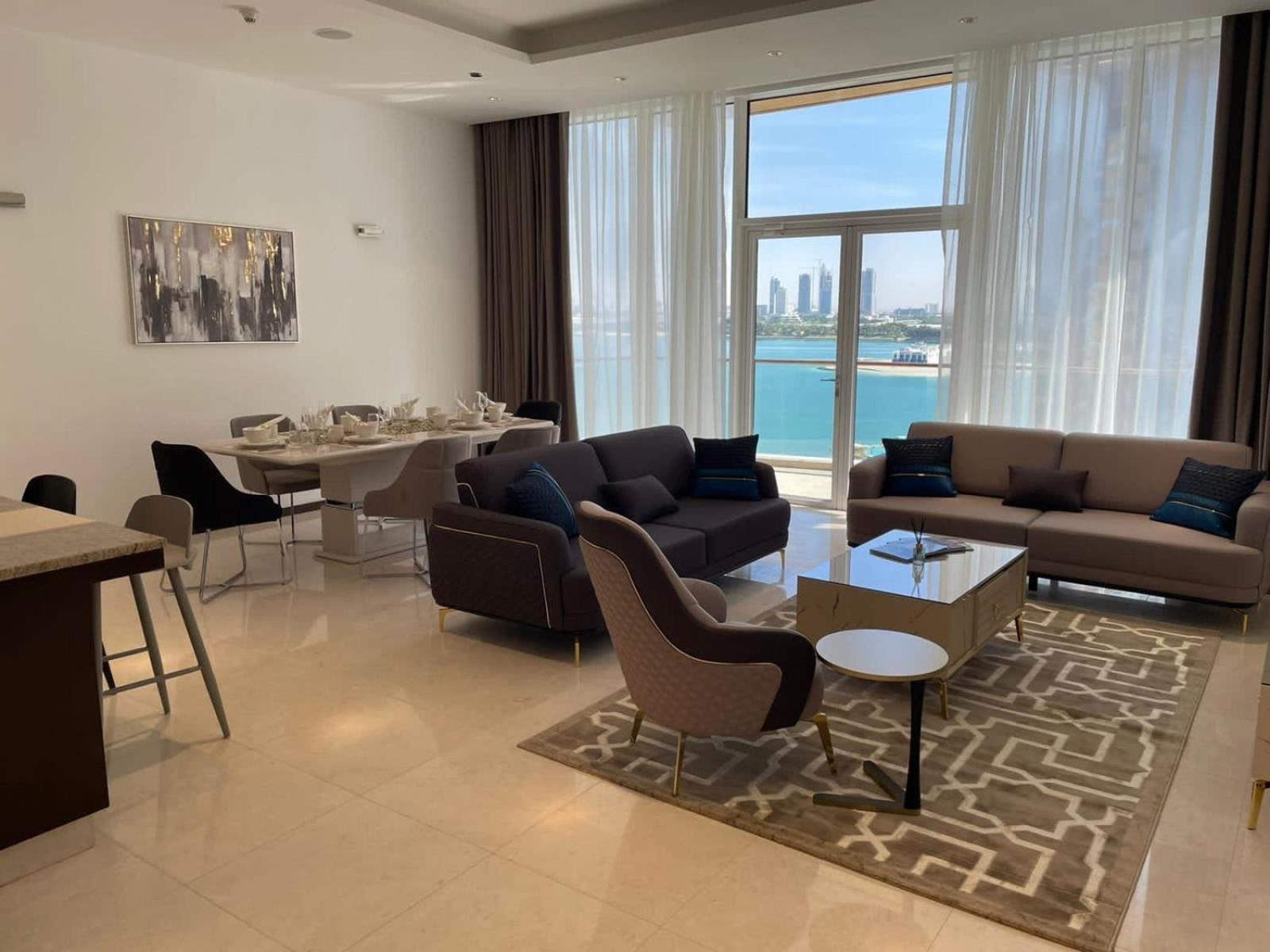 Apartment Palm Jumeirah Tiara Ruby 1king And 2 Sofa Beds